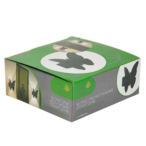 LAMPA SOLARNA ŚCIENNA MOTYL 2LED