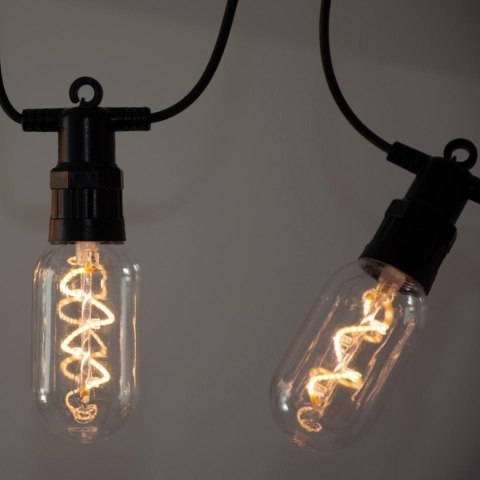 PARTY LIGHT GIRLANDA ZEWNĘTRZNA 12 ŻARÓWEK 12LED SPIRALNYCH 6,3M 230V