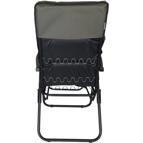 FOTEL OGRODOWY Z PODNÓŻKIEM 57x83x106CM SZARO-ZIELONY