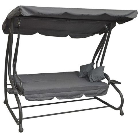 HUŚTAWKA OGRODOWO BALKONOWA KASIA 3 OSOBOWA SZARA
