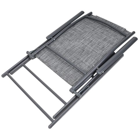 KRZESŁO OGRODOWE 57x68x106CM 2xTEXTLINE 7-POZYCYJNE Z ZAGŁÓWKIEM KPL.2SZT