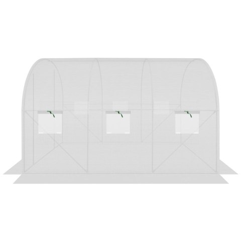 SZKLARNIA TUNEL OGRODOWY 200X300X200CM PE KONTRUKCJA STAL BIAŁA