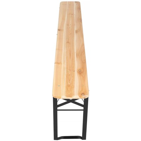 ZESTAW PIKNIKOWY BAROWY DREWNIANY STÓŁ I 2 ŁAWKI