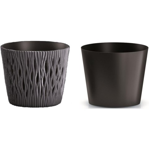 DONICZKA SANDY ROUND ŚR 16CM ANTRACYT DONICZKA SANDY ROUND ŚR 16CM ANTRACYT