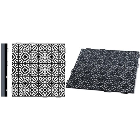 KRATKA CHODNIKOWA AŻUROWA MOSAIC CZARNY 1SZT. KRATKA CHODNIKOWA AŻUROWA MOSAIC CZARNY 1SZT.