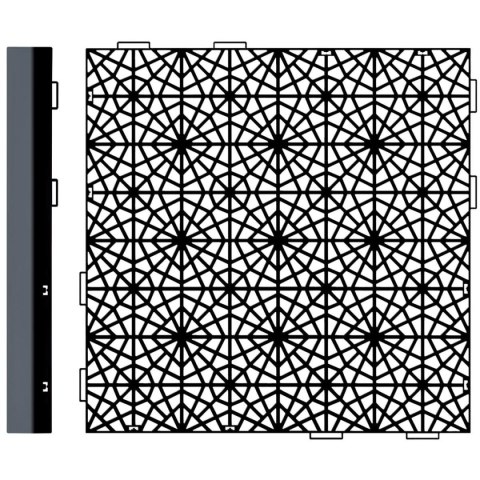 KRATKA CHODNIKOWA AŻUROWA MOSAIC CZARNY 1SZT. KRATKA CHODNIKOWA AŻUROWA MOSAIC CZARNY 1SZT.