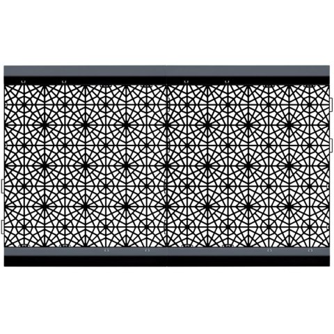 KRATKA CHODNIKOWA AŻUROWA MOSAIC CZARNY 1SZT. KRATKA CHODNIKOWA AŻUROWA MOSAIC CZARNY 1SZT.
