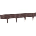 PALISADA OGRODOWA OBRZEŻE TRAWNIKOWE BORDER WIKLINA 390CM BRĄZ