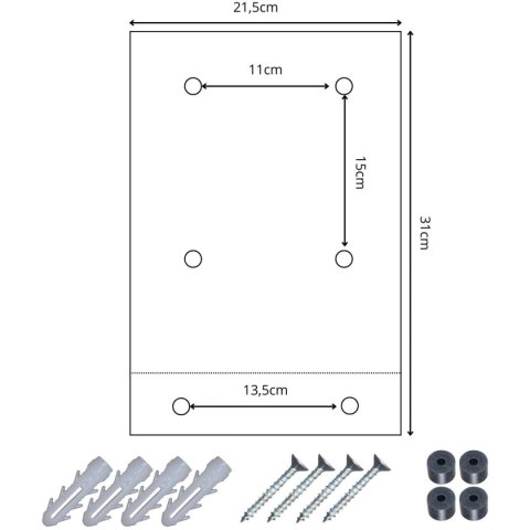 SKRZYNKA NA LISTY 21.5X9X31CM 1067537 SASKA GARDEN