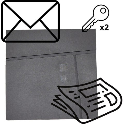 SKRZYNKA NA LISTY 37X37X10.5CM 1067544 SASKA GARDEN