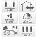 LAMPKI CHOINKOWE ŁAŃCUCH ŚWIETLNY 120 LED TIMER ZIMNY BIAŁY LAMPKI CHOINKOWE ŁAŃCUCH ŚWIETLNY 120 LED TIMER ZIMNY BIAŁY