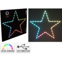 LAMPKA DEKORACYJNA GWIAZDA WISZĄCA 45LED RGB LAMPKA DEKORACYJNA GWIAZDA WISZĄCA 45LED RGB