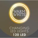 LAMPKI CHOINKOWE KURTYNA ŚWIETLNA ZEW/WEW 120 LED 300X60CM Z PILOTEM CIEPŁY BIAŁY LAMPKI CHOINKOWE KURTYNA ŚWIETLNA ZEW/WEW 120 LED 300X60CM Z PILOTEM CIEPŁY BIAŁY
