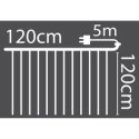 LAMPKI CHOINKOWE KURTYNA ŚWIETLNA ZEW/WEW 144 LED 120X120CM Z PILOTEM CIEPŁY BIAŁY LAMPKI CHOINKOWE KURTYNA ŚWIETLNA ZEW/WEW 144 LED 120X120CM Z PILOTEM CIEPŁY BIAŁY