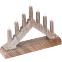 ŚWIECZNIK ADWENTOWY 15,5x3,2x13,5CM 7 LED ZASILANY NA BATERIE TERRA ŚWIECZNIK ADWENTOWY 15,5x3,2x13,5CM 7 LED ZASILANY NA BATERIE TERRA