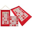 KALENDARZ ADWENTOWY 56x87CM CZERWONY