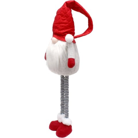 SKRZAT GNOM NA TELESKOPOWYCH NOGACH CZERWONY 80-115CM