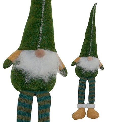 SKRZAT KRASNAL GNOM DEKORACYJNY 30+15CM ZIELONY