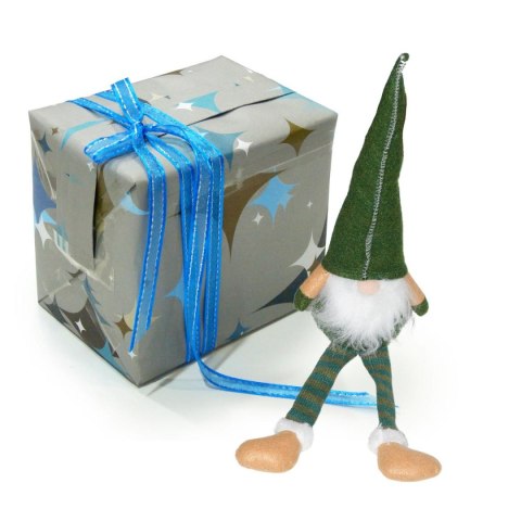 SKRZAT KRASNAL GNOM DEKORACYJNY 30+15CM ZIELONY