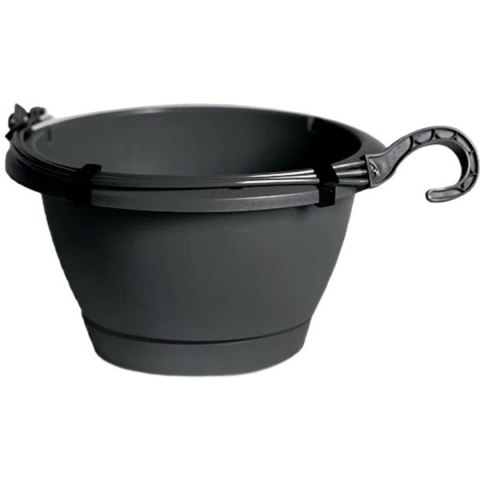 DONICZKA RESPANA WISZĄCA ANTRACYT 24CM DONICZKA RESPANA WISZĄCA ANTRACYT 24CM
