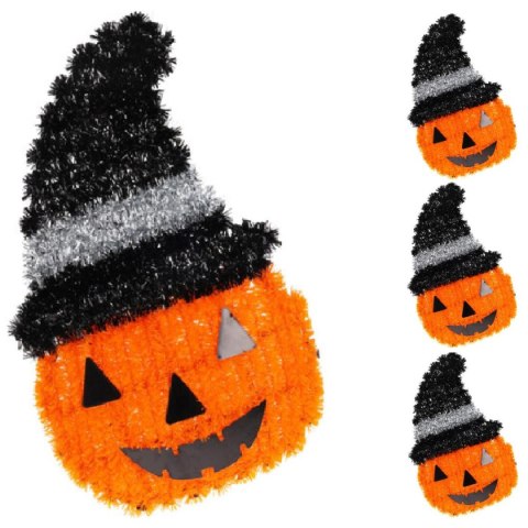 FIGURKA DEKORACYJNA DYNIA 35CM HALLOWEEN BIAŁY PASEK FIGURKA DEKORACYJNA DYNIA 35CM HALLOWEEN BIAŁY PASEK
