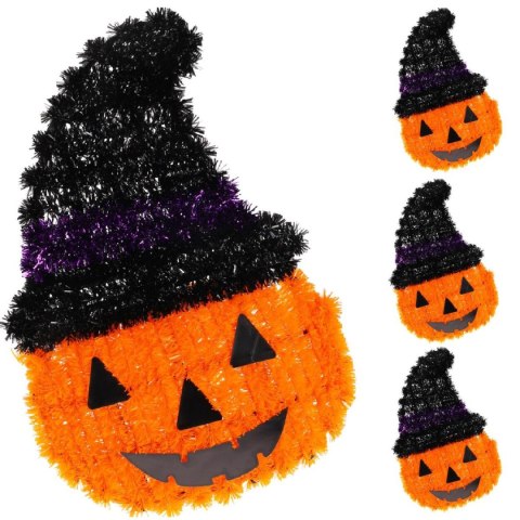 FIGURKA DEKORACYJNA DYNIA 35CM HALLOWEEN FIOLETOWY PASEK FIGURKA DEKORACYJNA DYNIA 35CM HALLOWEEN FIOLETOWY PASEK