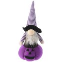 FIGURKA DEKORACYJNA NA DYNI 35CM LED HALLOWEEN FIOLET FIGURKA DEKORACYJNA NA DYNI 35CM LED HALLOWEEN FIOLET