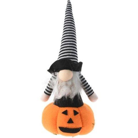 FIGURKA DEKORACYJNA NA DYNI 35CM LED HALLOWEEN POMARAŃCZOWY FIGURKA DEKORACYJNA NA DYNI 35CM LED HALLOWEEN POMARAŃCZOWY