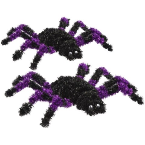 FIGURKA DEKORACYJNA PAJĄK HALLOWEEN FIOLETOWY FIGURKA DEKORACYJNA PAJĄK HALLOWEEN FIOLETOWY