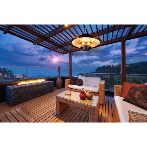 GRZEJNIK OGRODOWY WISZĄCY 1500W Z PILOTEM ALPINA