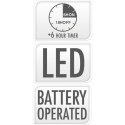 KULA DEKORACYJNA LAMPKA Z PAJĄKIEM LED 15CM HALLOWEEN CZARNY KULA DEKORACYJNA LAMPKA Z PAJĄKIEM LED 15CM HALLOWEEN CZARNY