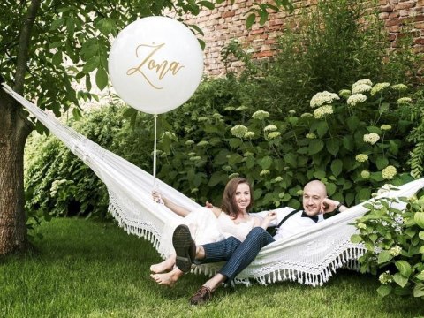 Balon Gigant 1 m, Żona, biały Balon Gigant 1 m, Żona, biały