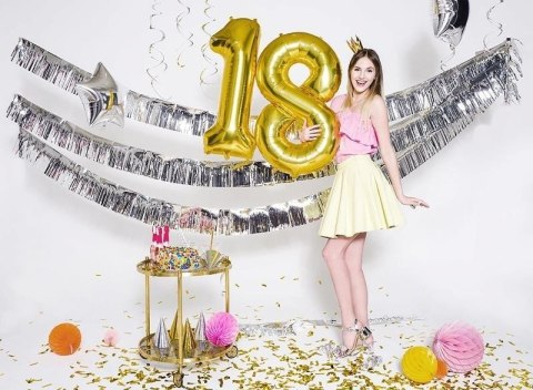 Balon foliowy Cyfra 1, 86cm, złoty Balon foliowy Cyfra 1, 86cm, złoty
