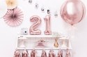 Balon foliowy Cyfra '2', 35cm, różowe złoto