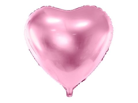 Balon foliowy Serce Jasny Róż, 45cm Balon foliowy Serce Jasny Róż, 45cm