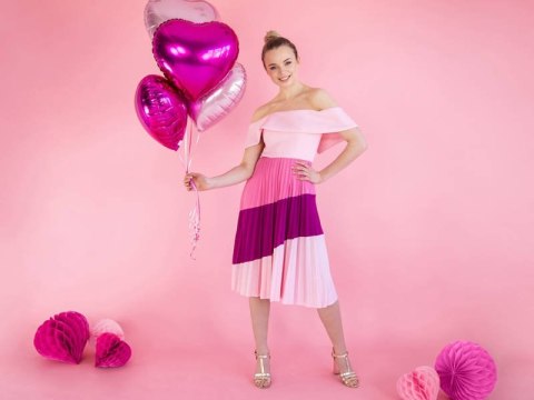 Balon foliowy Serce Jasny Róż, 45cm Balon foliowy Serce Jasny Róż, 45cm