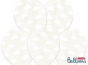 Balony 30cm, Chmurki, Crystal Clear (1 op. / 6 szt.)