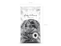 Balony lateksowe Glossy, Chrome, Srebrne, 30cm, 50 szt.