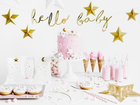 Baner Little Star - Hello Baby, złoty, 18x70cm Baner Little Star - Hello Baby, złoty, 18x70cm