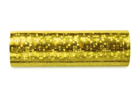 Serpentyny holograficzne, złote, 3,8m (1 op. / 18 szt.) Serpentyny holograficzne, złote, 3,8m (1 op. / 18 szt.)