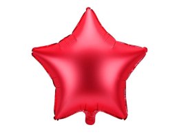 Balon foliowy Gwiazda, czerwona, 48cm
