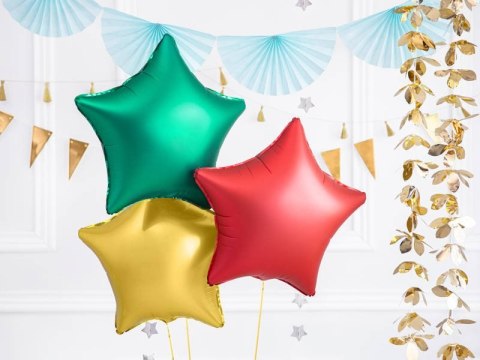 Balon foliowy Gwiazda, czerwona, 48cm Balon foliowy Gwiazda, czerwona, 48cm