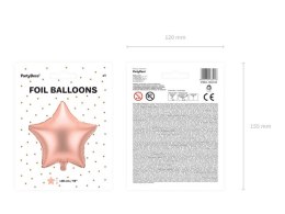 Balon foliowy Gwiazda, rose gold 48cm