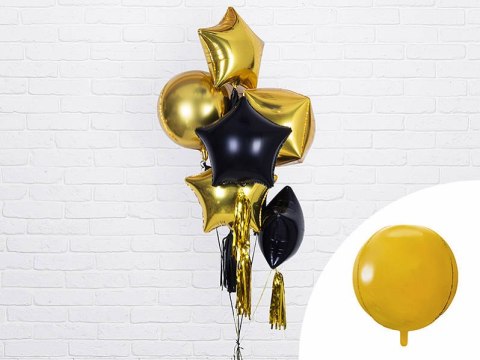 Balon foliowy Kula, 40cm, złota Balon foliowy Kula, 40cm, złota