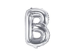 Balon foliowy Litera B, 35cm, Srebrna