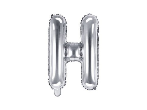 Balon foliowy Litera H, 35cm, Srebrna Balon foliowy Litera H, 35cm, Srebrna