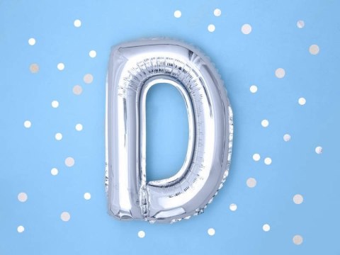 Balon foliowy Litera H, 35cm, Srebrna Balon foliowy Litera H, 35cm, Srebrna