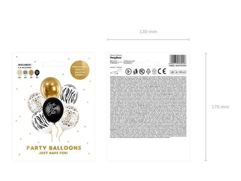 Balony lateksowe Panieński Girls Night Out, mix, 30cm, 6 szt. Balony lateksowe Panieński Girls Night Out, mix, 30cm, 6 szt.