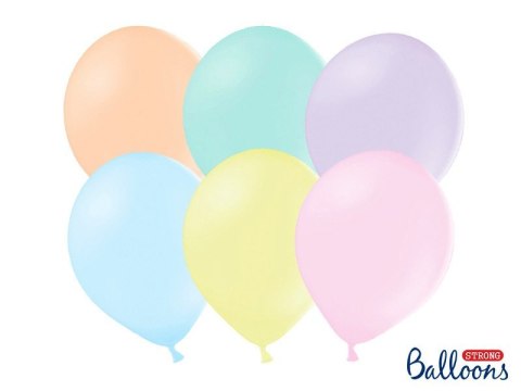 Balony lateksowe Strong, Kolorowe, Pastel Mix, 12cm, 100 szt. Balony lateksowe Strong, Kolorowe, Pastel Mix, 12cm, 100 szt.