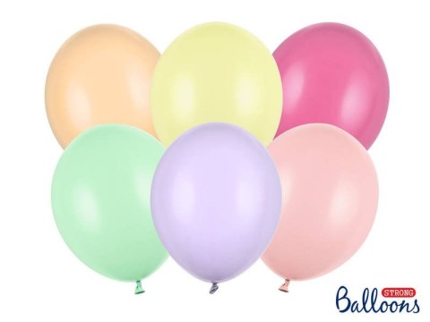 Balony lateksowe Strong, Kolorowe, Pastel Mix, 12cm, 100 szt. Balony lateksowe Strong, Kolorowe, Pastel Mix, 12cm, 100 szt.